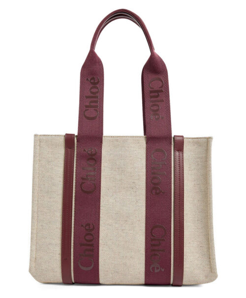 Chloe Medium Woody Tote Bag Mauve